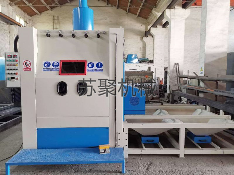 手動臺車轉(zhuǎn)盤噴砂機